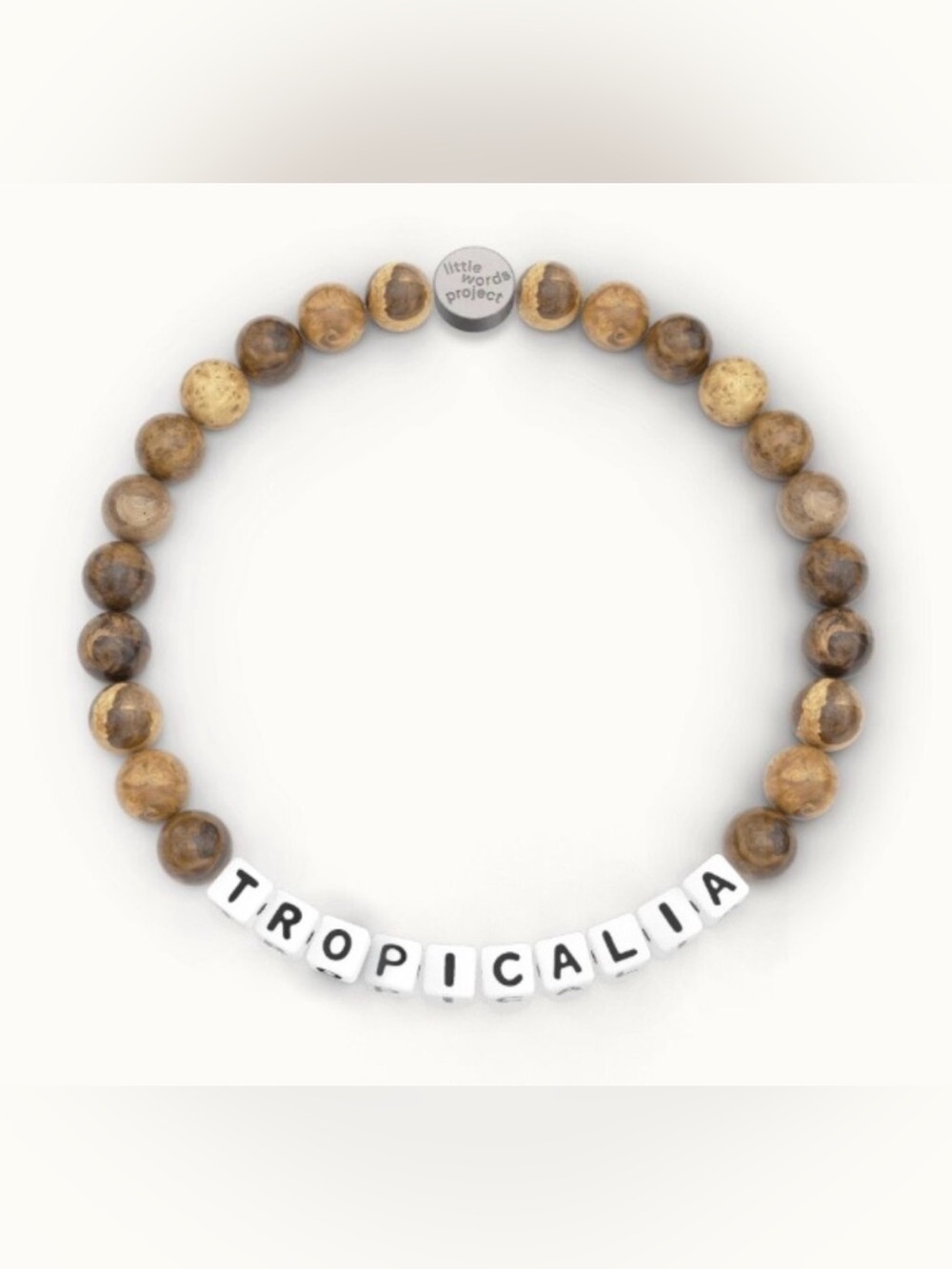 LITTLE WORDS PROJECT Natural Light Jasper "Tropicalia" Beaded Bracelet
